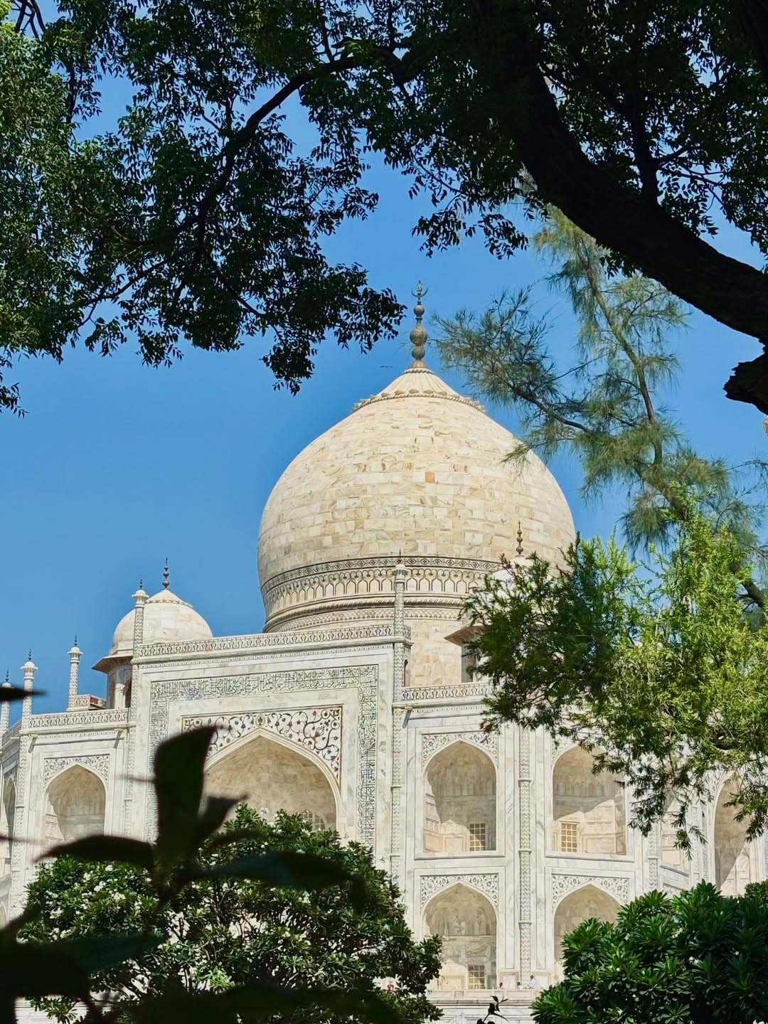 taj mahal iconic photo